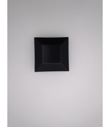 Remate Pirámide Plana 80x80 Negro | Herrajes HE