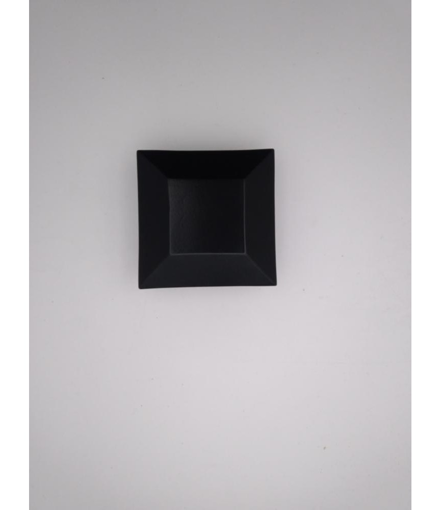 Remate Pirámide Plana 80x80 Negro | Herrajes HE