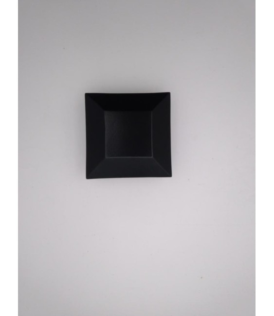 Remate Pirámide Plana 80x80 Negro | Herrajes HE