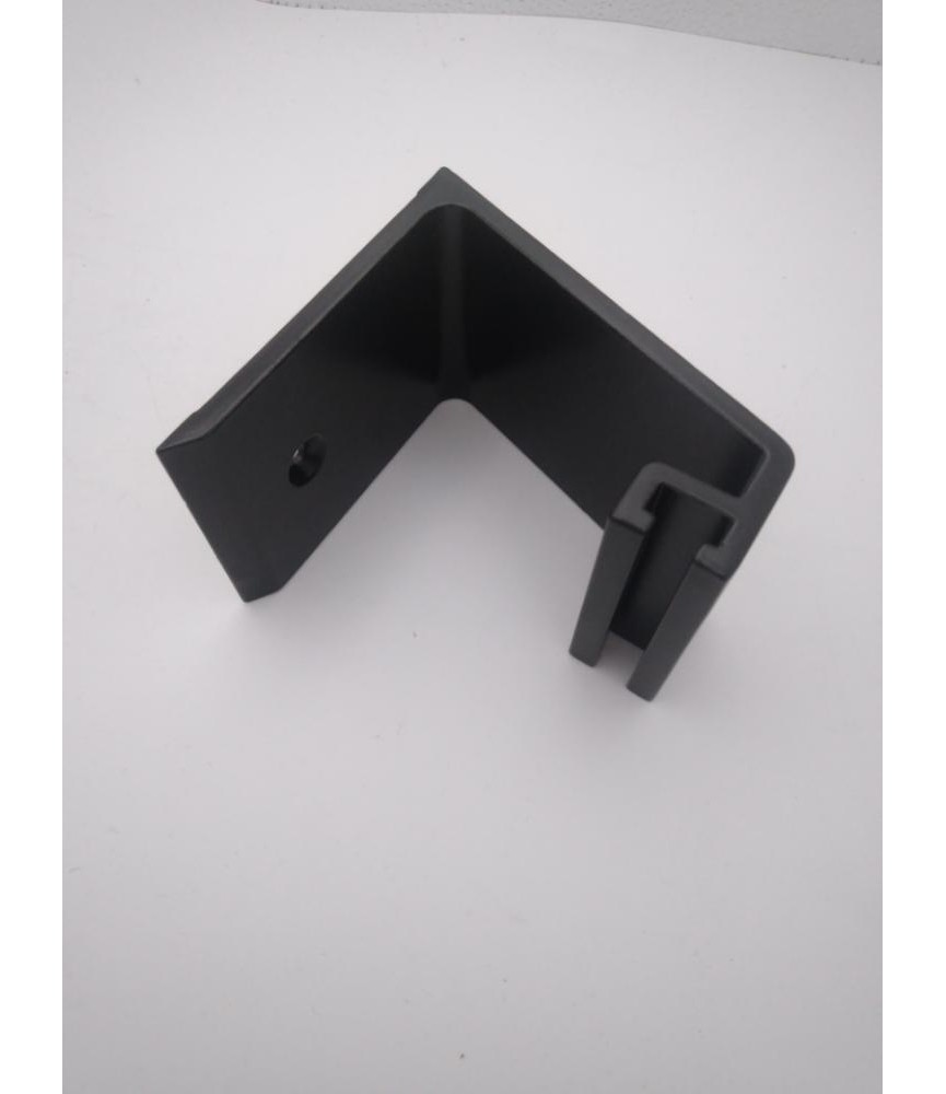Soporte Pasamanos Negro Mate RF-1018 | Herrajes HE