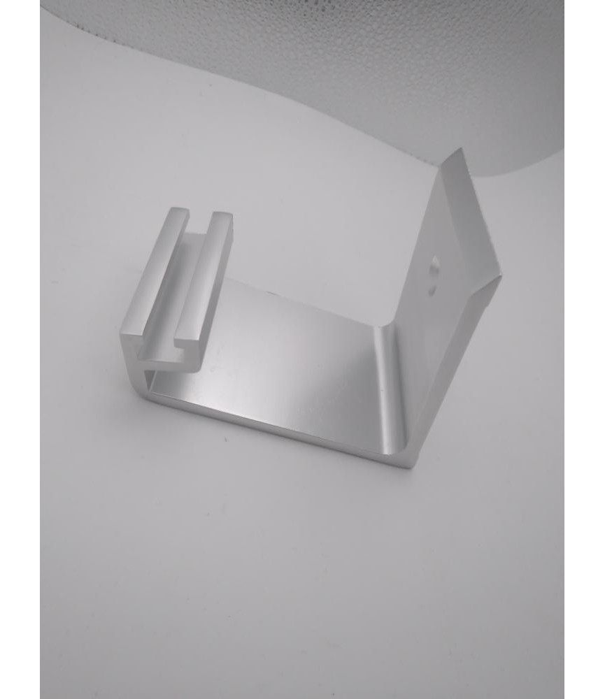 Soporte Pasamanos Plata RF-1018 Moderno | Herrajes HE