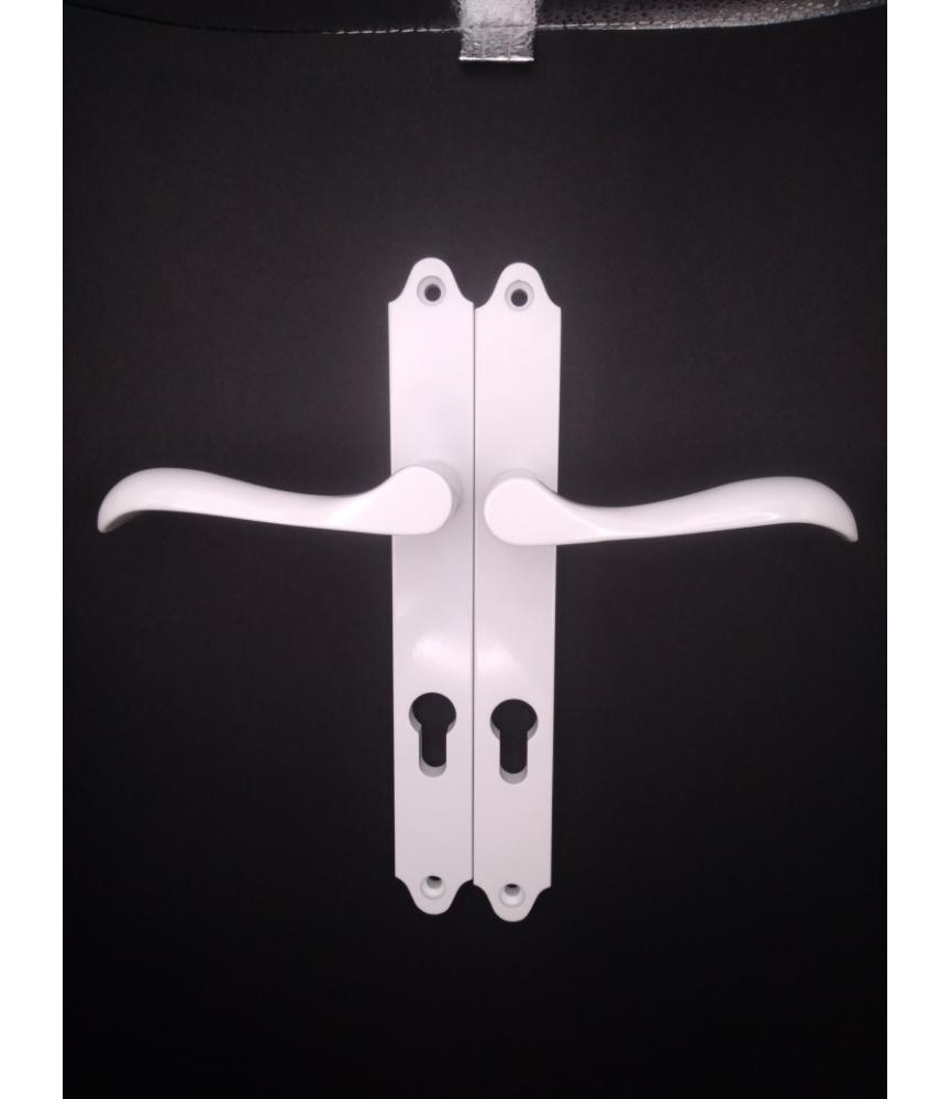 Juego Manilla Aluminio Blanco 2063/1 | Herrajes HE