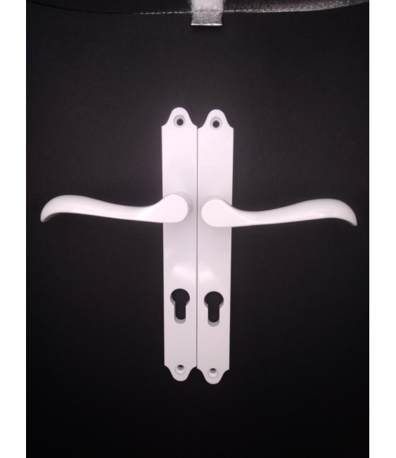 Juego Manilla Aluminio Blanco 2063/1 | Herrajes HE