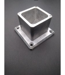 Base Aluminio 60x60 Bruto para Perfiles | Herrajes HE
