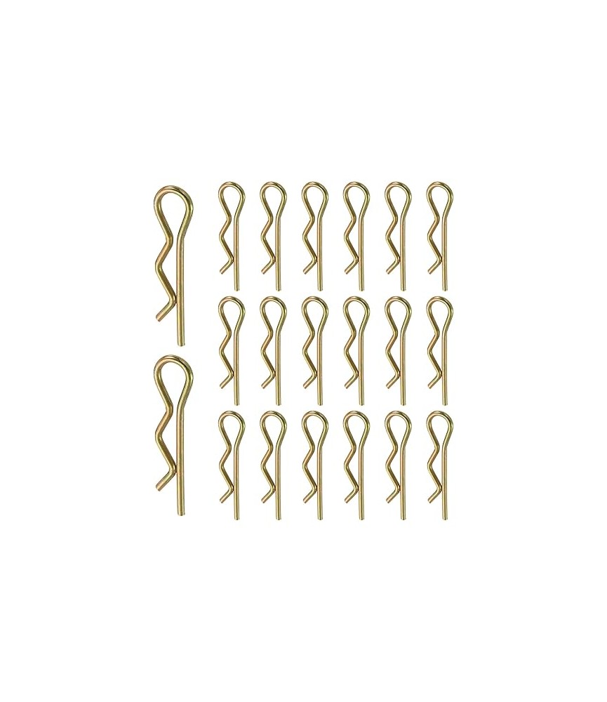 20 PIEZAS PASADOR ENGANCHE 2mm X 40mm ZINCADO