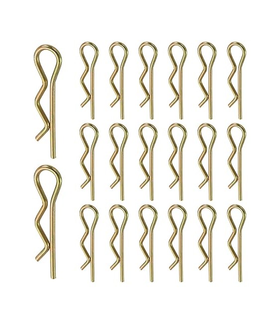 20 PIEZAS PASADOR ENGANCHE 2mm X 40mm ZINCADO