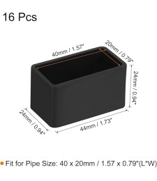 TAPA PVC 40X20 PARA EXTERIOR NEGRO