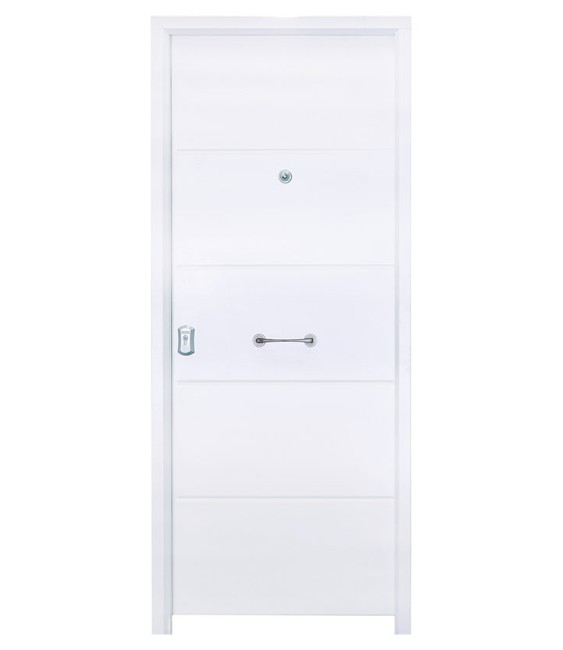 PUERTA MOD.VERONA INOX BLANCO 4B 100X207 1C/3PTOS DCHA