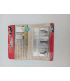 PERCHA BRINOX B70440D CROMO 42X50 mm (2unid.)