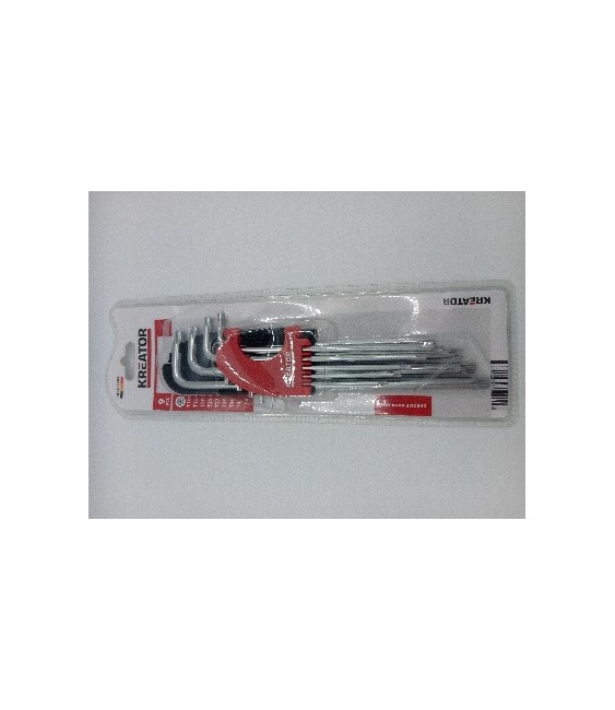 Juego Llaves Torx Largas Kreator 9 Piezas | Herrajes HE