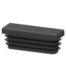 Tapón Plástico Rectangular 50x25mm Negro | Herrajes HE