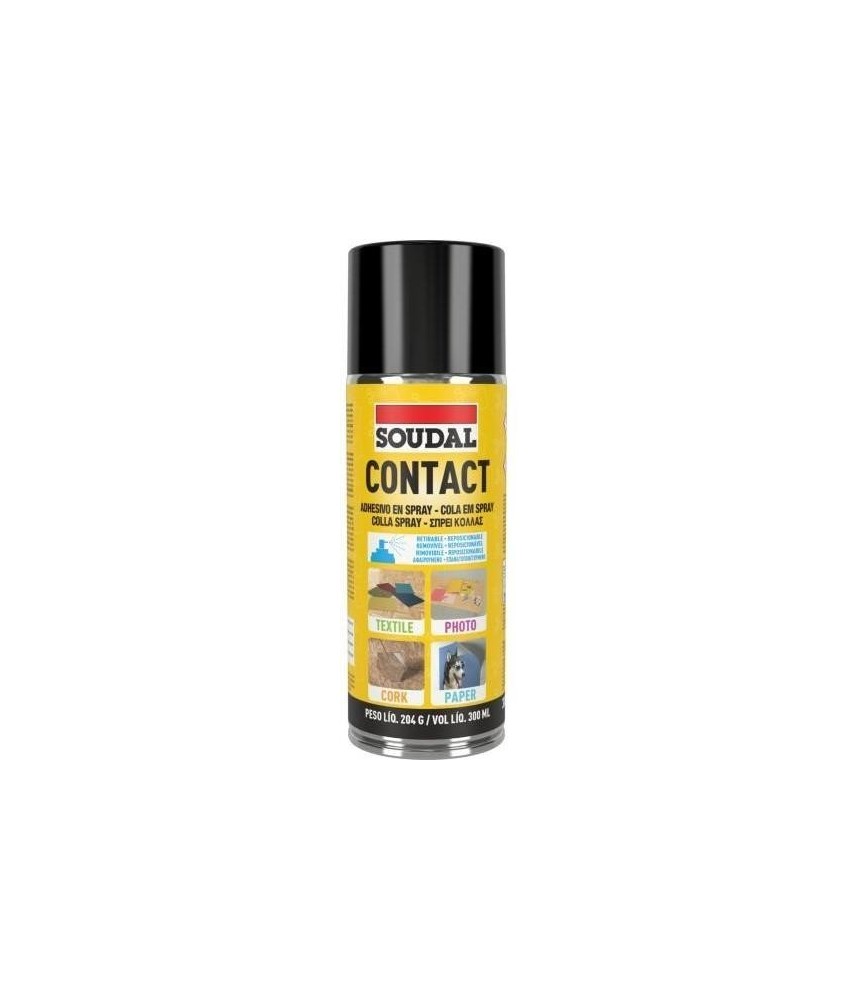Cola Contacto Soudal 300ml Spray | Herrajes HE