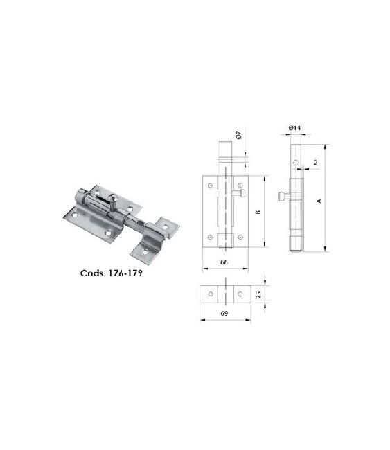 Pasador Bicromatado 320-400 RF-185 | Herrajes HE
