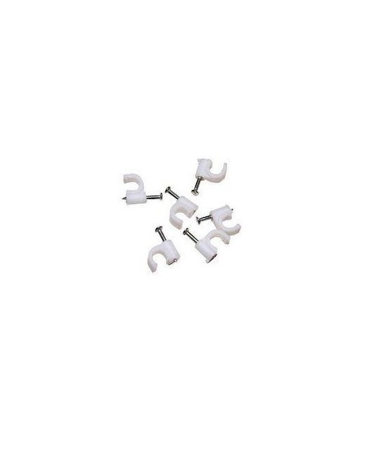 Grapa Pared 6 Blister Cable Coaxial UTP | Herrajes HE