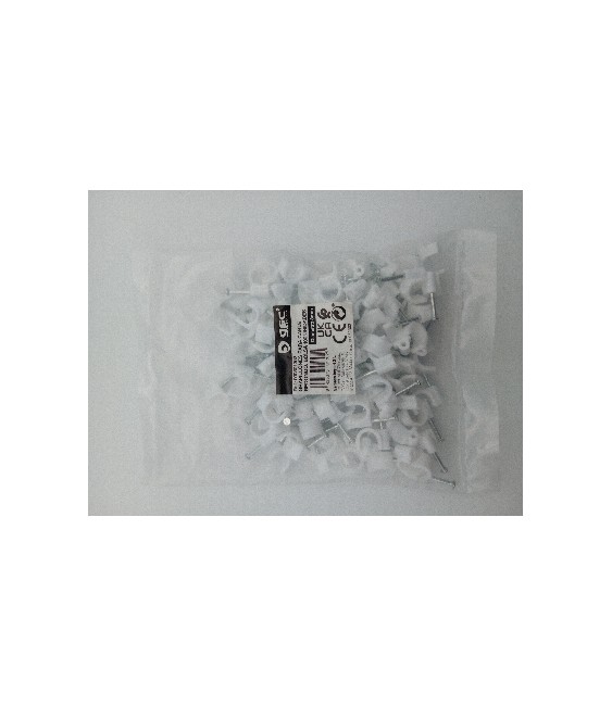 Grapa Pared 8 mm Blister | Sujeción de Cables | Herrajes HE