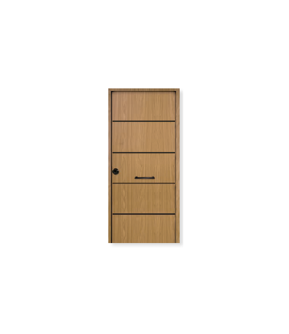 Puerta Mod. Piscis H 80 Roble Izda 3 Ptos | Herrajes HE