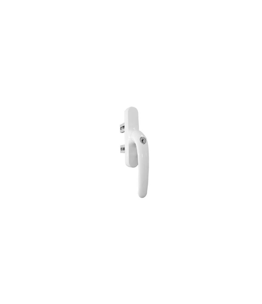CREMONA 329 BLANCA AP/EXT. CON LLAVE PALA 37MM