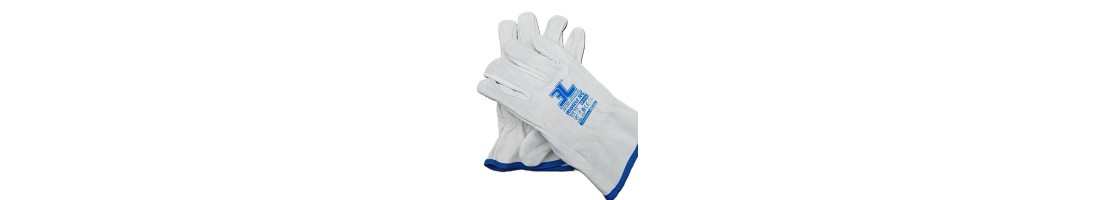 Guantes de piel vacuno para trabajos duros  Herrajes HE