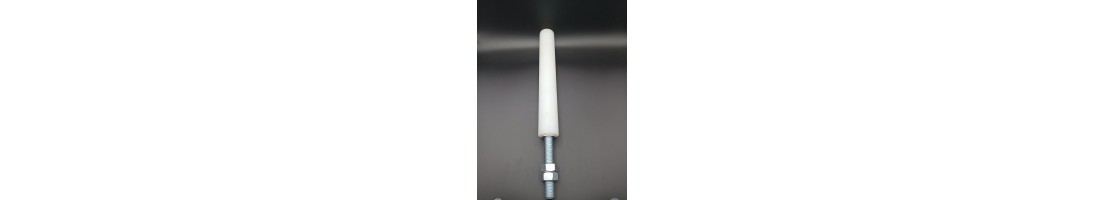 Poleas y rodillos de nylon para correderas Herrajes HE